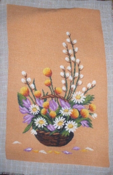 Goblen - Ikebana cu branduse