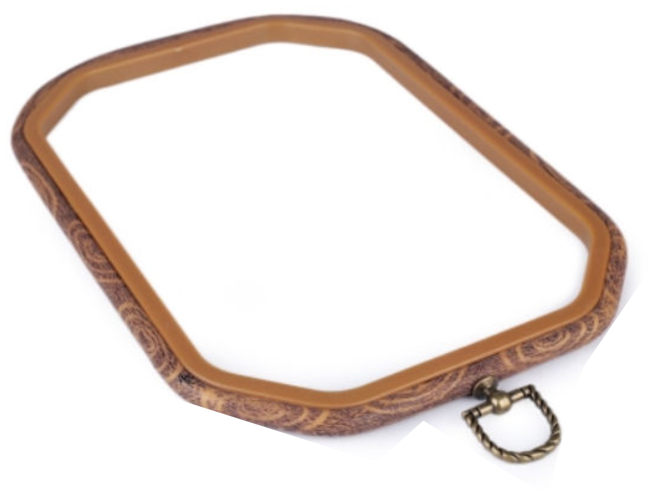 Rama gherghef octogonala cauciuc 8,4 x 11,9 cm