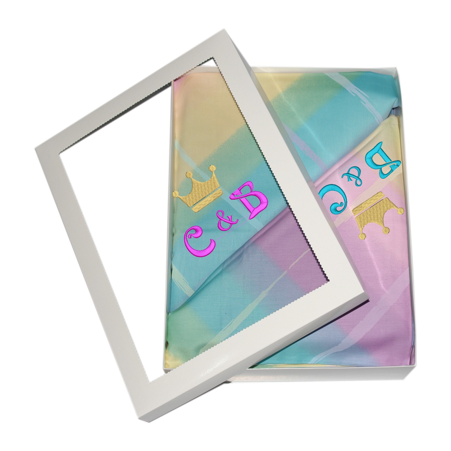 Lenjerie pat personalizata Pastel