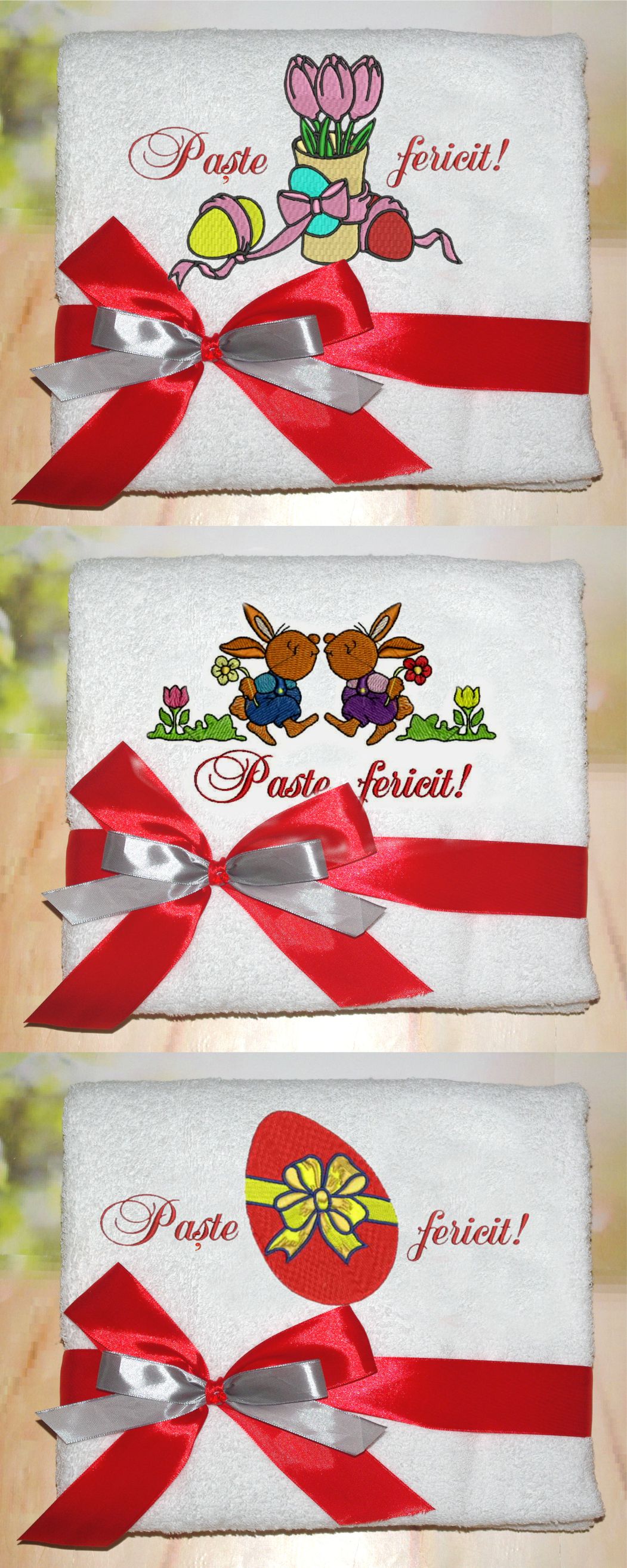 Set prosoape personalizate Paste Fericit! 3 50 x 90 cm