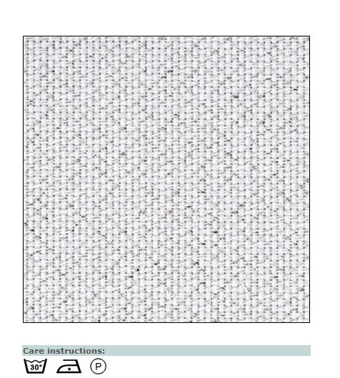 Aida canvas white & silver