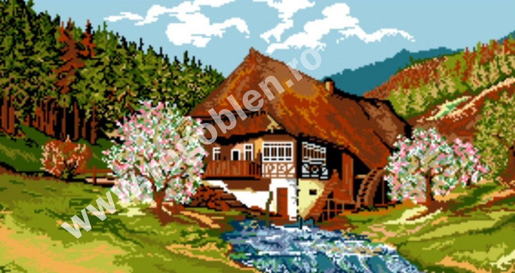 Paesaggio di montagna, primavera