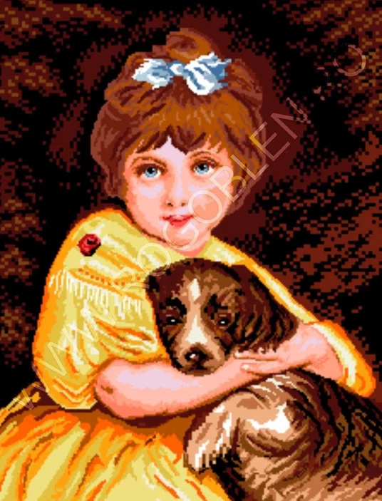Fetita cu catel