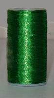 Metallic Kelly green thread