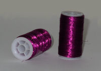 Metallic mauve thread