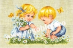 Goblen - Copii cu fluturasi