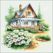 Goblen - House with daisies