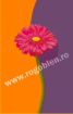 Goblen - Unica, gerbera rosie